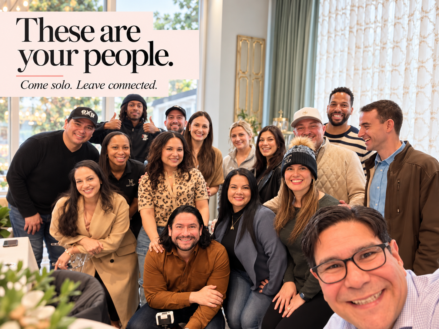 These are your people — a friendly group of Houston entrepreneurs